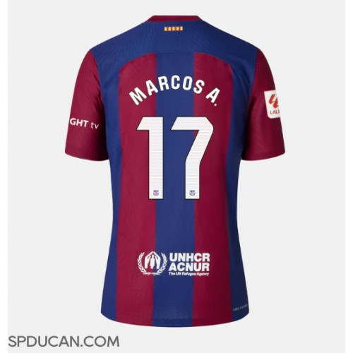 Zenski Nogometni Dres Barcelona Marcos Alonso #17 Domaci 2023-24 Kratak Rukav